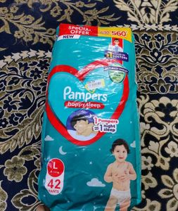 Pampers Happy Sleep Diapers - 42 Count