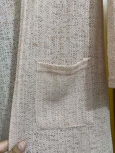 Light Pink Long Cardigan