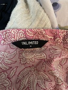 pink floral kurta