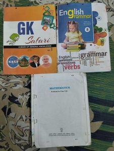 Class 8 Textbooks - GK, English Grammar, Maths