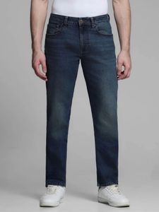 Jack &amp; Jones Blue Regular Straight Fit Jeans