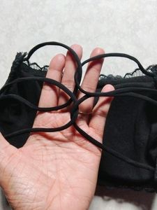 New Black Strapless Bra