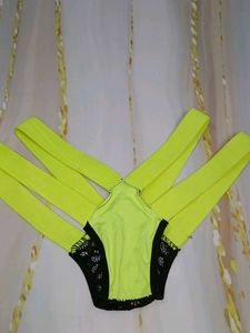 (400)Neon &amp; Lace Strappy Panties
