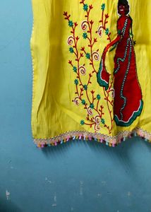 Yellow Embroidered Kurta 💛