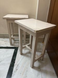Solid Wooden Coffee and Side Tables (Two Pieces)
