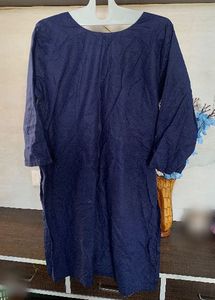 Blue Embroidered Kurta