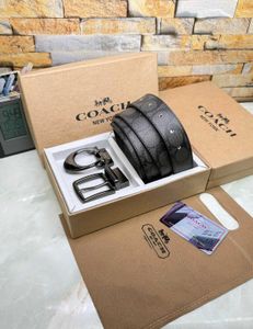 Coach Double Buckle Belts With Box