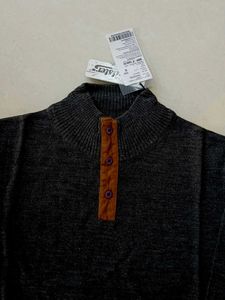 Men's Grey Turtleneck Sweater