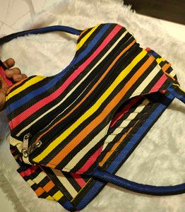 Women's Multicolored Shoulder Bag
