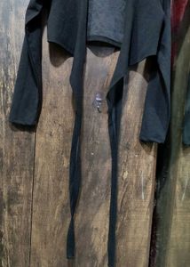 Black Cropped Tie-up Shrug Cardigan Full Sleeves🖤