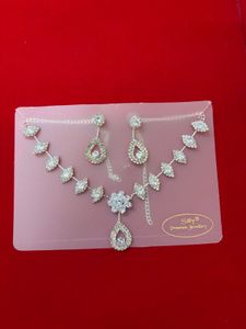 3 - Sparkling Rhinestone Necklace &amp; Earring Set