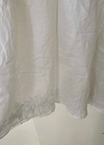 Chic White Embroidered Peplum Top