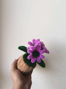 Cute Pipe Cleaner Flower Pot
