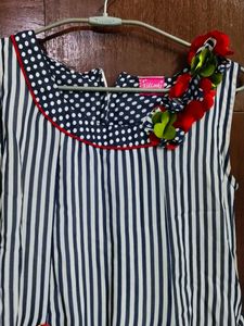 Cute Striped &amp; Polka Dot Top