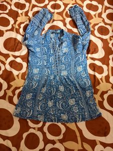 Stylish Blue Printed Kurta for Women