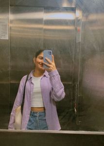 Lavender Linen Shirt