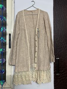 Lace Trim Cardigan