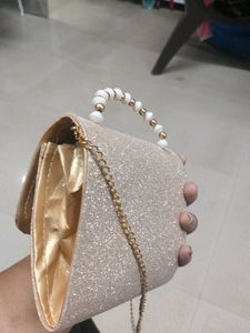 Sparkling Floral Clutch Bag