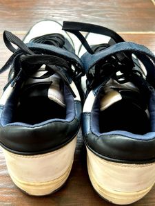 H&amp;M Faux leather Blue &amp; White Sneakers 43 size