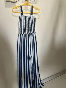 Striped Jumpsuit with Shrug for Women