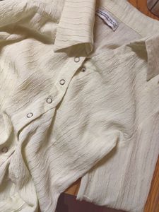 Butter Yellow Placket Blouse 🧈