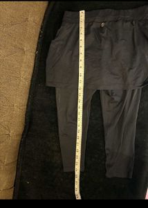 Black Skirted Leggings