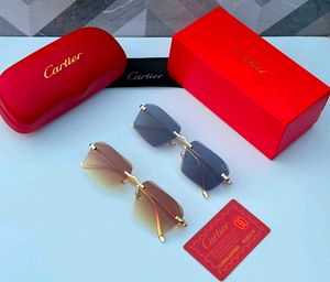 Cartier Rimless Gold Frame Glasses