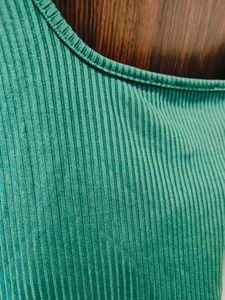 Shien Sweetheart Neck Ribbed Top
