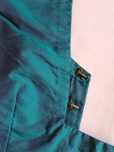 Elegant Teal Silk Blouse