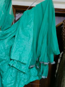 Beautiful Teal frock chudidar