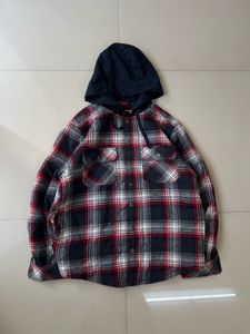 Hooded Oversized Flannel Shacket