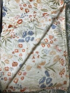 Cozy Floral Print Blanket- Single