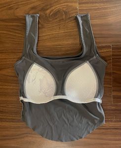 Grey Fitted Tank Top
