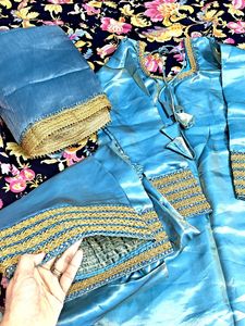 Beautiful Blue Kurta Set with Dupatta