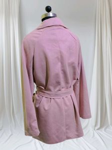 Royal Long Pink Suede Jacket 💕