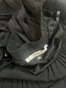 only brand Black Pleated Maxi Skirt