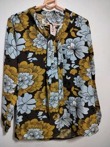 Floral Print Long Sleeve Top