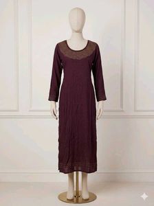 Elegant Chocolate Brown Ombre Kurta