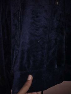 Velvet Crop Hoodie For Winter