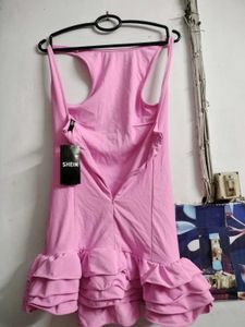 Cute Pink Ruffle Dress