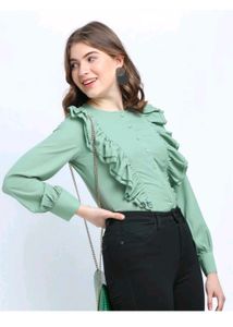 ruffle shirt top