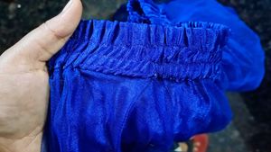 a beautiful navy blue top and skirt