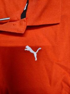 Puma Orange Polo T-shirt