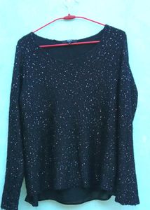 Sparkly Black Knit top