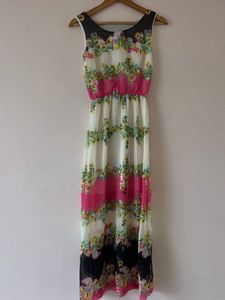 Floral Print Maxi Dress