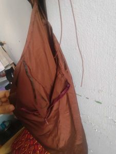 Satin Brown cowl backless Slip Dress