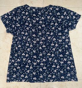 Honey Ditsy Floral T-Shirt – Navy Blue XL