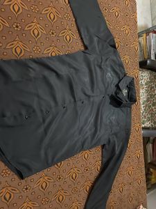 Classic Black Men's Button-Down Shirt