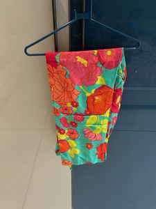 Vibrant Floral Print Palazzos