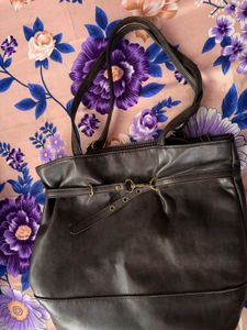 Faux Leather Tote